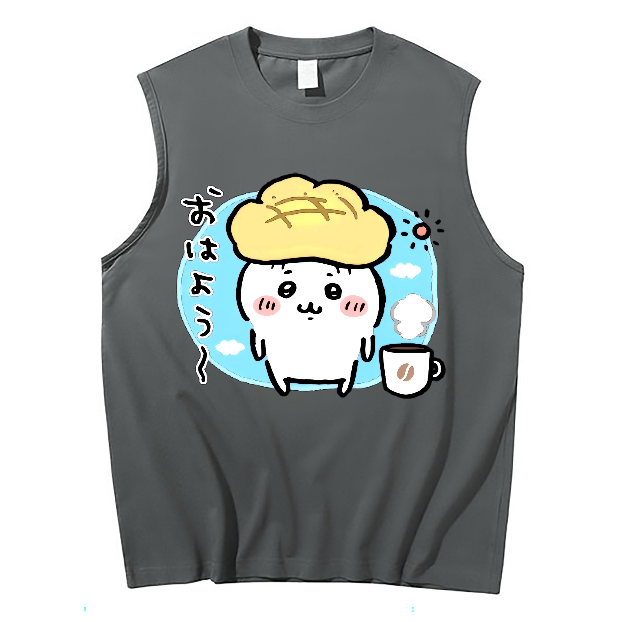 （画像用） ちいかわ ちいかわ Chii-kawa chiikawa コットン100％タンクトップ（フロントプリント）